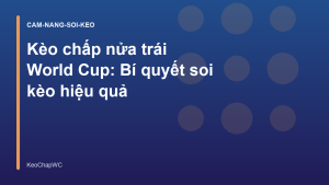 Read more about the article Kèo chấp nửa trái World Cup: Bí quyết soi kèo hiệu quả