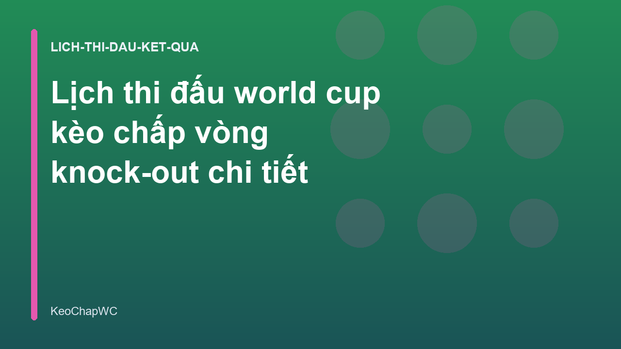 Read more about the article Lịch thi đấu world cup kèo chấp vòng knock-out chi tiết
